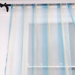 Cortina Transparente Com Bordado Floral Feita Sob Medida, Cortina De Tule Elegante Para Sala De Estar