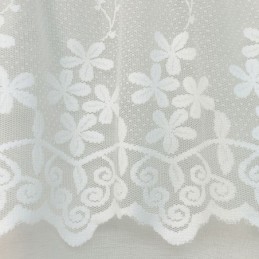 Cortina Moderna Com Design Floral Feita Sob Medida, Cortina De Tule Transparente Para Sala De Estar E Quarto
