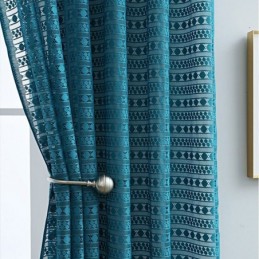 Cortina Nórdica Transparente Feita Sob Medida, Cortinas De Voile Simples Para Sala De Estar E Quarto