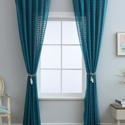 Cortina Nórdica Transparente Feita Sob Medida, Cortinas De Voile Simples Para Sala De Estar E Quarto