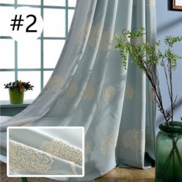 Cortina Bordada Com Padrão De Árvore Elegante Feita Sob Medida, Cortinas Blackout Para Janelas, Cortinas Para Sala De Estar